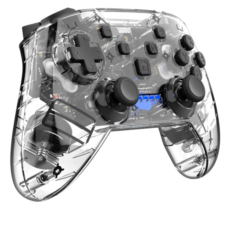 

Switch Game Handle Transparent Six Axis Somatosensory Private Model Nintendo Pro Wireless Bluetooth Handle