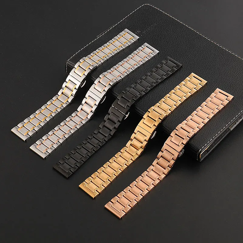 

Brand Universal Stainless Steel Watchband 18mm 20mm 22mm Bracelet Women/Men's Wrist Strap Suitable for Various Brand Watch