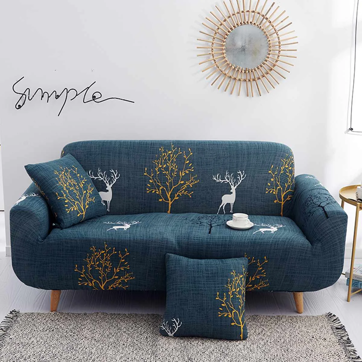 

Sofa Cover for Living Room L Shape Elastic Furniture Covers Slipcover 2/3 Seater Stretch Armchair Couch Cover Extensible