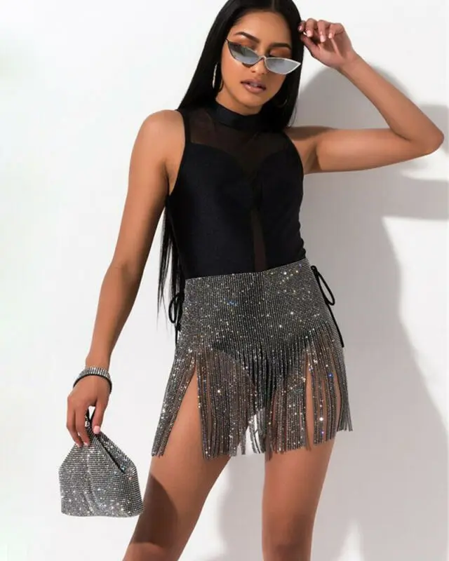 Блестящий Свадебный ремень со стразами свадебные женские серебряный длинный