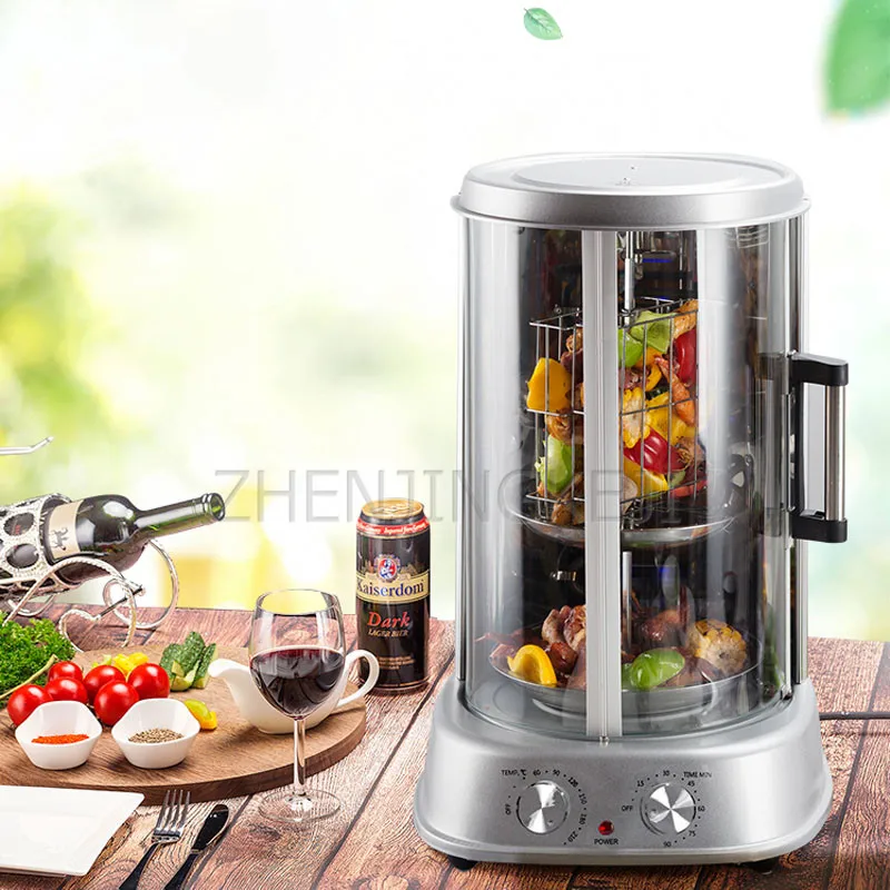 Небольшая домашняя круглая Бездымная решетка для барбекю полностью