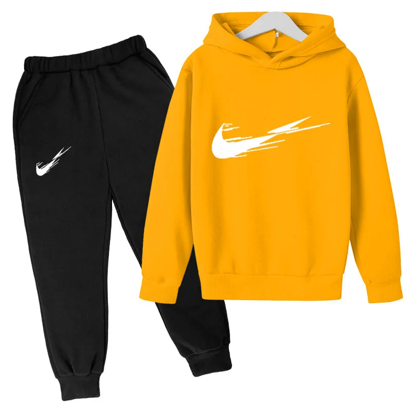 

4-14 Year Boys Clothing Children New 2021 Autumn Boys Clothes Casual Brand Fashion Hoodies Pants Sets Kids Girls Clothing Sets