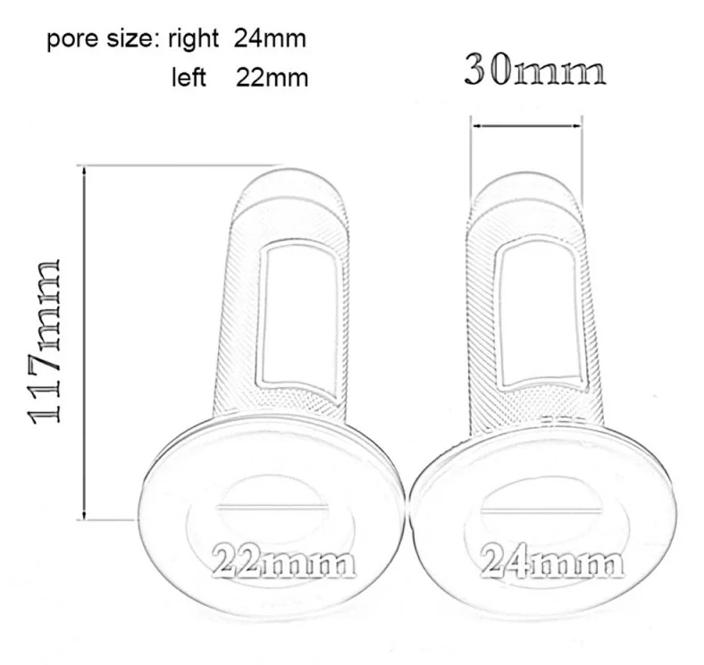 Мотоциклетные Рули 7/8 дюйма резиновые цветные чехлы с двойной плотностью для SUZUKI