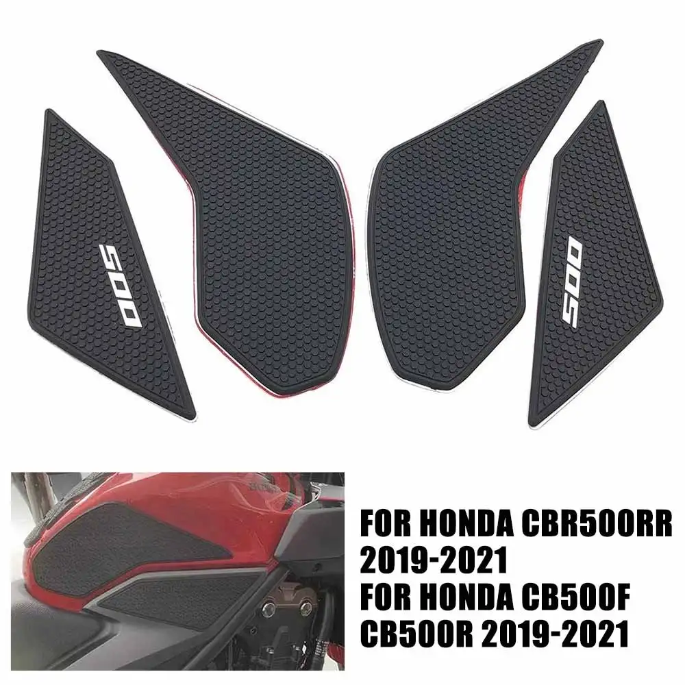 

For Honda CBR500RR CB500R CB500F CB500 Protector Anti Slip Anti-Heated Rubber Tank Pad Sticker Gas Knee Grip Traction Side Decal