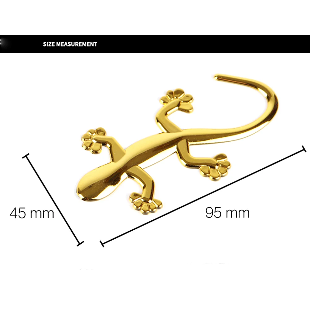 Крутая металлическая 3d наклейка Gecko в виде ящерицы автомобильная мотоциклетная