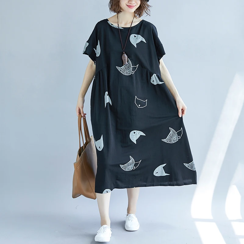 Большие размеры 4XL летние женские модные элегантные топы с мультяшным принтом