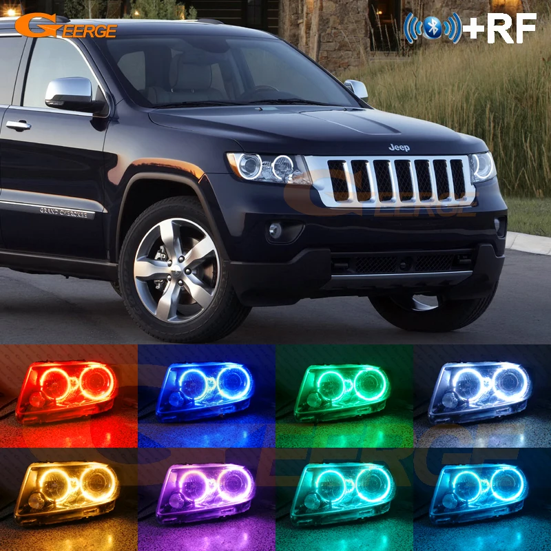 Для JEEP GRAND CHEROKEE 2011 2012 2013 RF remote Bluetooth-совместимое приложение многоцветный ультра