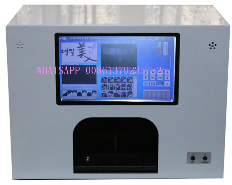 White EU plug 5 ногтей печать модернизированный ногтей принтер экран ногтей и цветок принтер цифровой ногтей принтер - Цвет: White EU plug