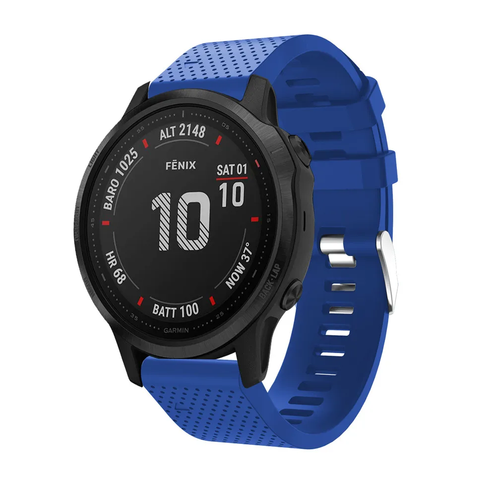20 мм ремешок для часов Garmin Fenix 6S часы с быстрым выпуском легко подходят силиконовый ремешок на запястье ремни для Garmin Fenix 5s Plus ремень