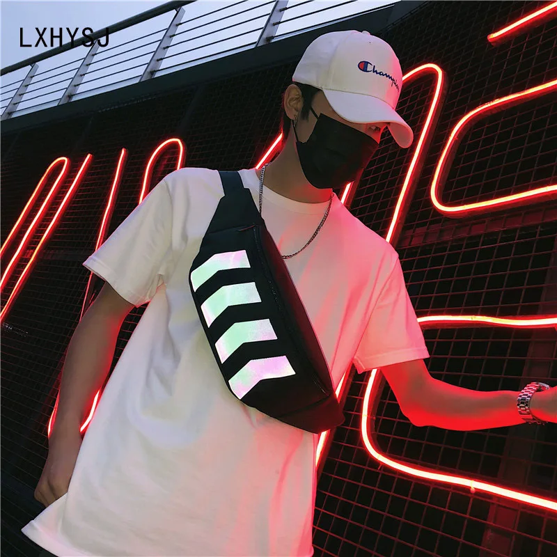 Поясная Сумка унисекс фосфоресцирующая сумочка в стиле хип-хоп модная женская