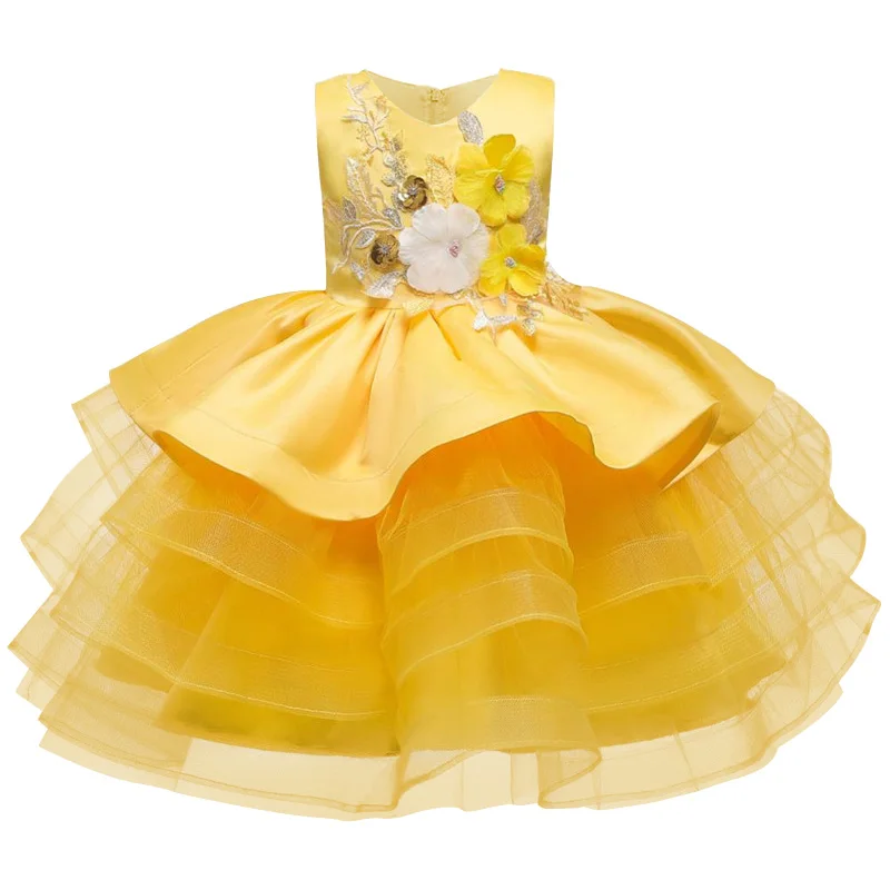 Вечерние платья для девочек детские вечерние пачка принцессы с красными цветами