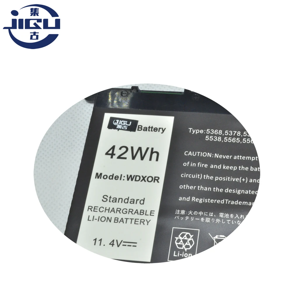 JIGU Новый аккумулятор для ноутбука WDX0R FW8KR P62F 1VX1H P26T P69G 3CRH3 DELL Inspiron 3189 5368 5378 5565 5567 5568