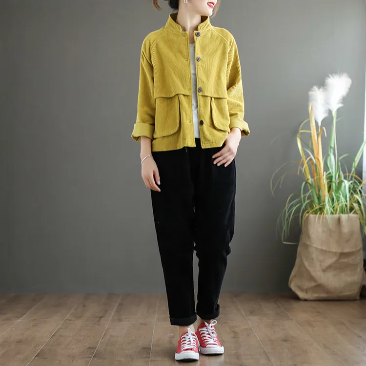Max LuLu модные роскошные осенние корейские стильные женские панк уличные женские вельветовые жакеты оверсайз повседневные женские пальто с карманами