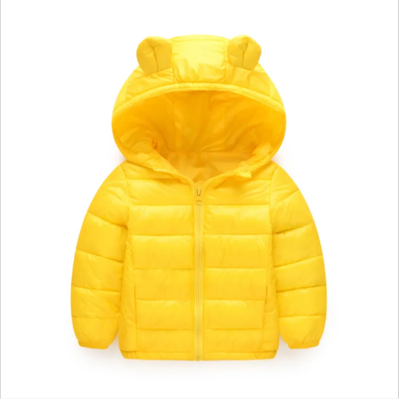LILIGIRL/Детская куртка с капюшоном толстовка ушками для мальчиков милым медведем