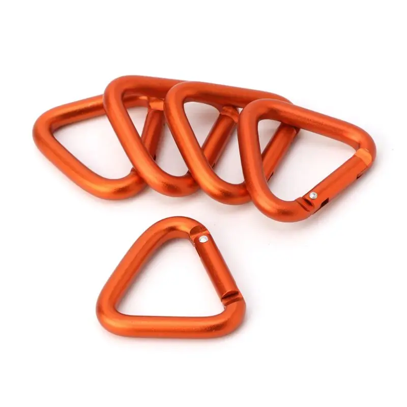 

Triangle Carabiner Outdoor Camping Hiking Keychain Snap Clip Hook Kettle Buckle R3ME