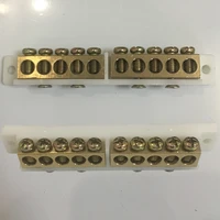 712 19p 1212 24p 19 24 position hole household switch box neutral ground wire row brass connector busbar bar terminal block