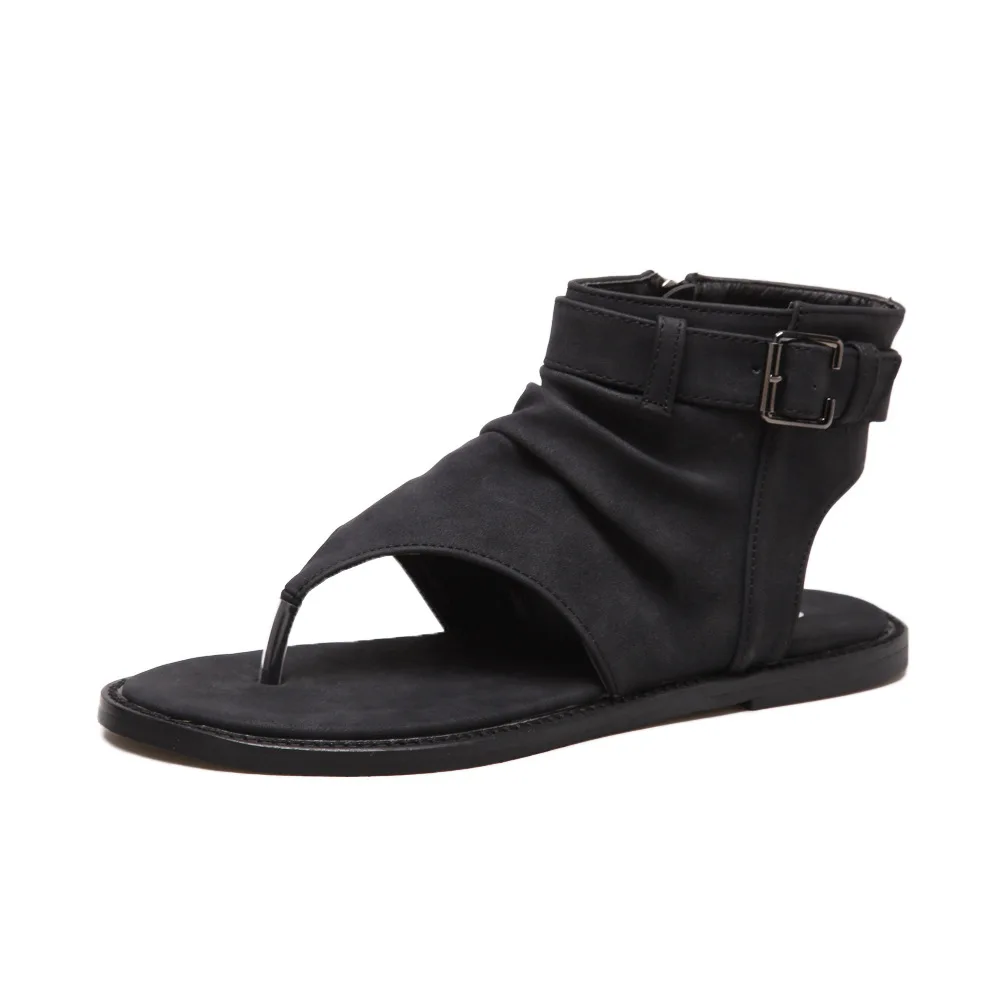 В Новинка хит продаж женские сандалии в римском стиле с открытым носком Цвет