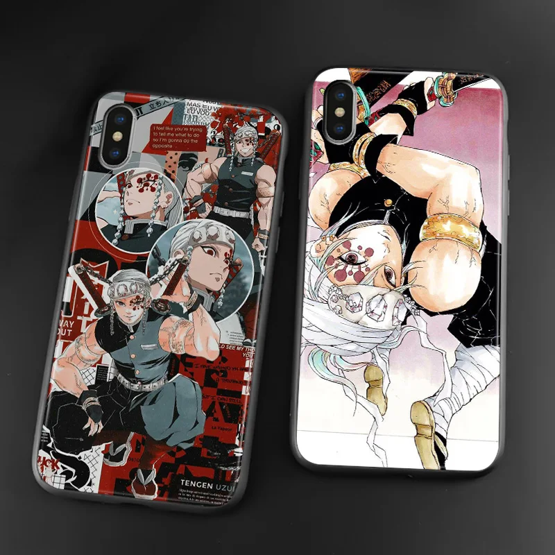 Мягкий силиконовый чехол для телефона Tengen Uzui Kimetsu no Yaiba anime iPhone SE 6 6s 7 8 Plus X XR XS 11 12 mini