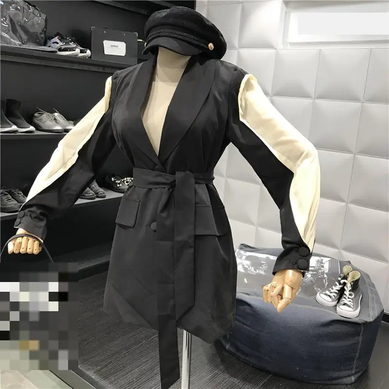 Женский блейзер с длинным рукавом GetSpring приталенный однобортный Блейзер на