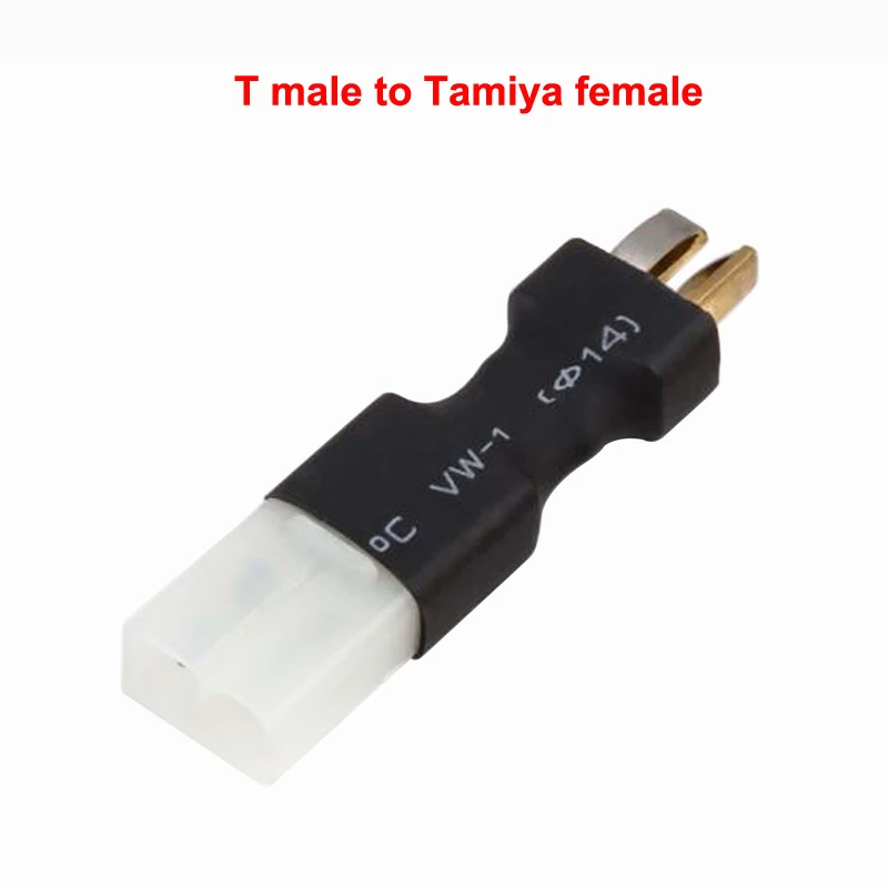 

4pcs T-Plug to Tamiya Male Female Plug Adapter Conversion Dean Connector Accessories for RC Model Airplane Connecting Spare Part