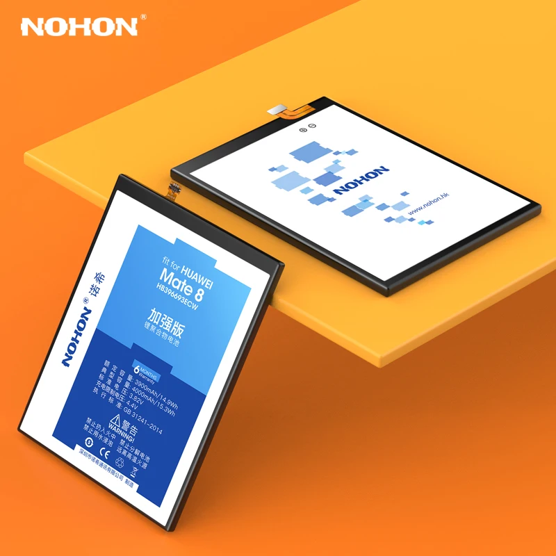 Аккумулятор для мобильного телефона NOHON для huawei mate 8 9 Pro 10 7 Lite HB396693ECW HB396689ECW Honor 6 Plus 7X HB417094EBC