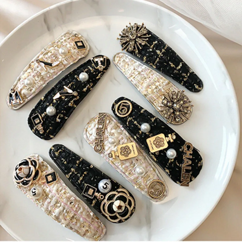 

Заколки для волос с камелией женские, аксессуар в Корейском стиле, геометрические заколки в виде капель воды, инструмент для укладки волос