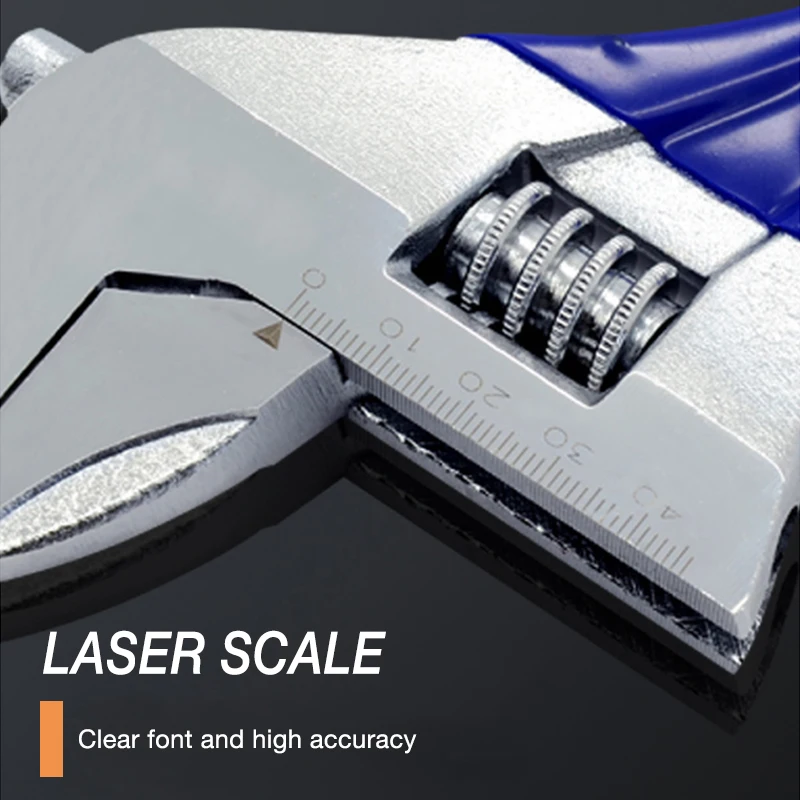 Регулируемый гаечный ключ с короткой ручкой универсальный разные инструменты 6