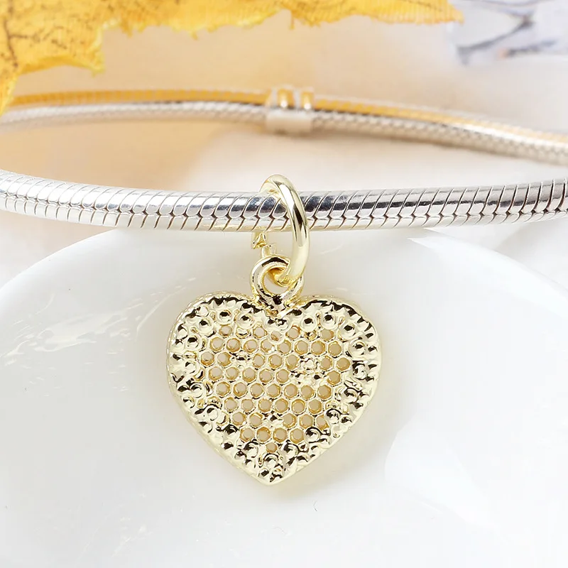 New Style Diamond Love Heart Customized Charms Suitable For Pandora Bracelet Original DIY Ladies Christmas Gift images - 6