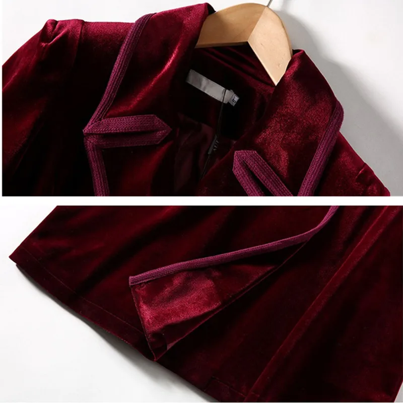

Super length trench coat women autumn winter gold velvet overcoat long sleeve X-long windbreaker female slim solid coats 3323