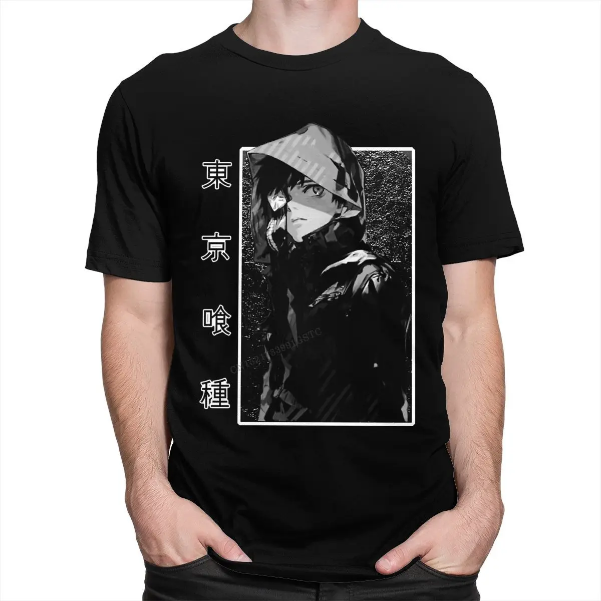 

Cool Kaneki Ken Top T Shirt Men Mother's Day Tokyo Ghoul Tshirts Japanese Anime Manga T-Shirt Pure Cotton Summer Tee Tops Gift