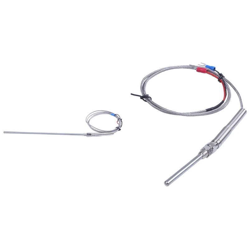 

2 Pcs K Type Probe Thermocouple High Temperature Sensor, 20Cm & 5 Cm