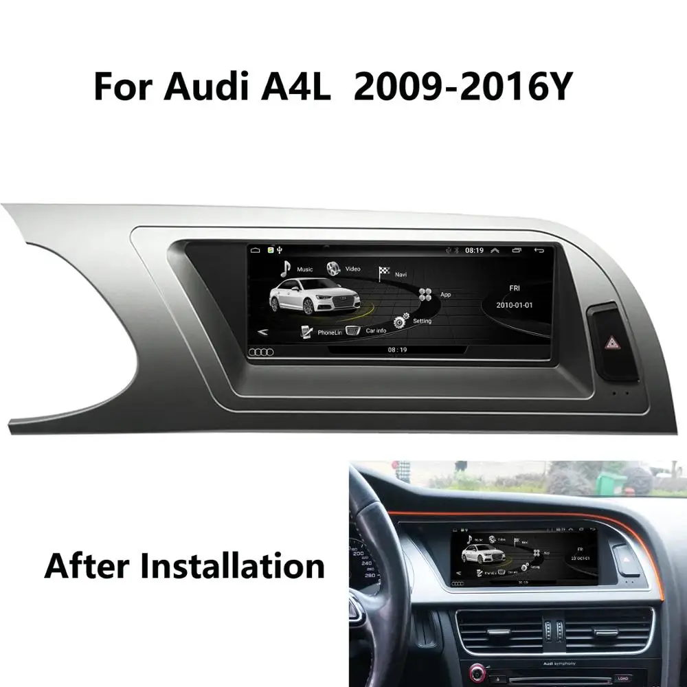 COIKA 8," Android 9,0 система автомобиля ips сенсорный экран стереосистема для Audi A4 2009- с 2+ 32 Гб ram gps Navi wifi Google Carplay