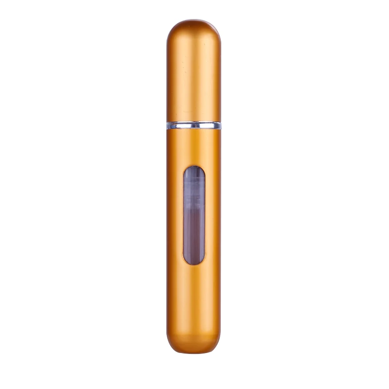 matte gold OSHIONER 8 мл Духи, спрей, Заправляемый Алюминиевый распылитель, портативный косметический контейнер для путешествий, флакон для духов - Цвет: matte gold