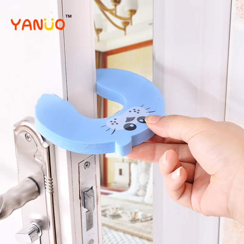 

3-8pcs Child Babys Cartoon Animal Jammers Stop Door Stopper Holder Lock Safety Guard Finger Protect Door Stop Baby Safety locks