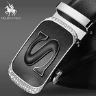 Мужской кожаный ремень NO.ONEPAUL, черный кожаный ремень с автоматической пряжкой, модель ZDC17, 2019