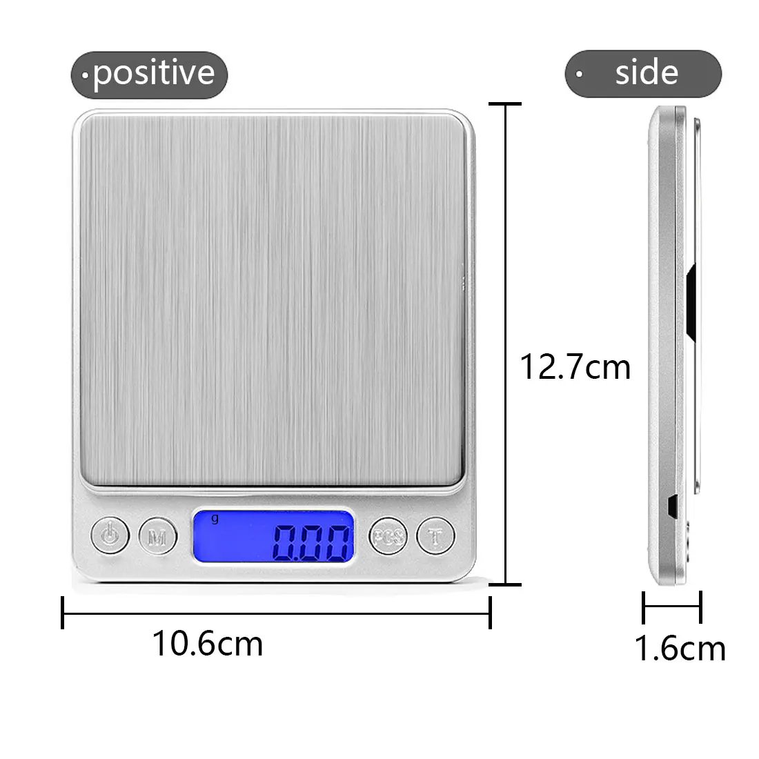 

NEW Portable Electronic Food Scales 3000g/0.1g Postal Kitchen Jewelry Weight Balance Digital Scale 500g 0.01 Precision Scale