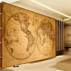 Винтажная картина с изображением старой карты мира, картины с круглыми углами для гостиной, настенные плакаты, картина для обучения, декора для офиса