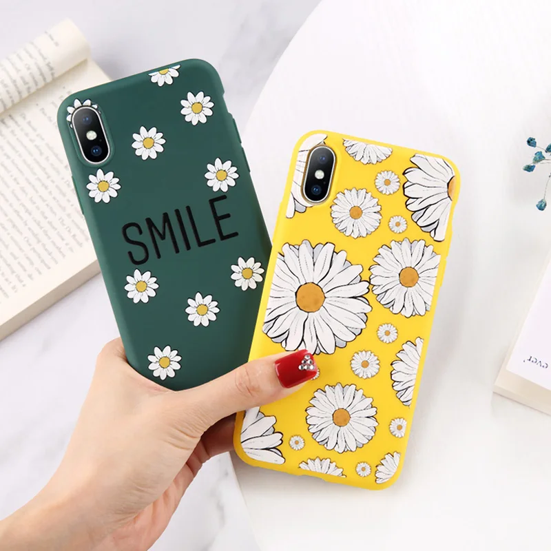 Чехол для телефона Moskado Flowers для iPhone 11 Pro X XR XS Max 7 8 6 6s Plus 5 5S SE Хризантема Цветочный Мягкий ТПУ силиконовый чехол
