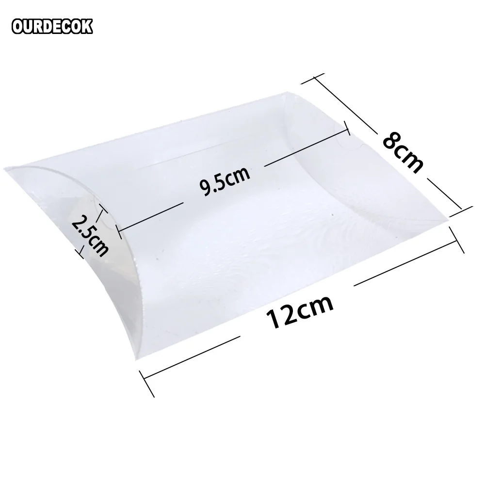 Свадебные подарочные коробки 25 шт. прозрачная коробка для конфет в форме подушки