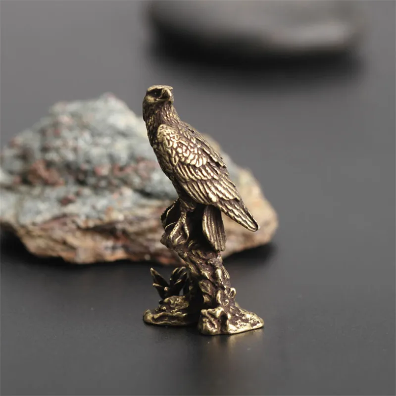 Ручной работы латунные орнаменты в виде орла винтажные Чистая медь птица офисный