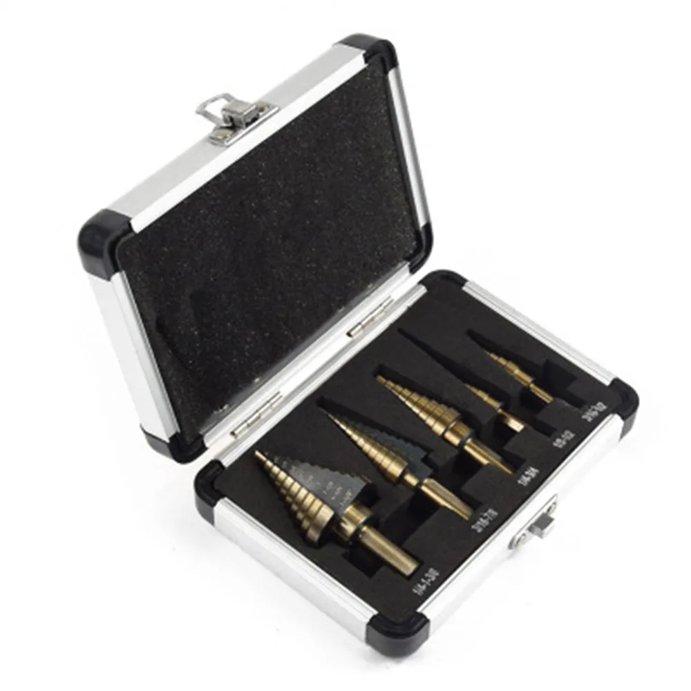 Высокоскоростное стальное ступенчатое сверло из быстрорежущей стали 5 шт.