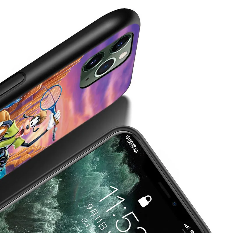Silicone Cover Disney Goofy Dog For Apple IPhone 14 13 12 Mini 11 Pro XS MAX XR X 8 7 6S 6 Plus 5S SE Black Phone Case |