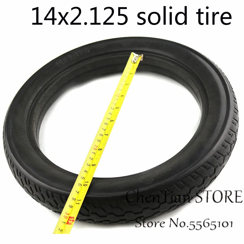 Бесплатная доставка однотонная резиновая электрическая шина 14*2 125 Электромобиль