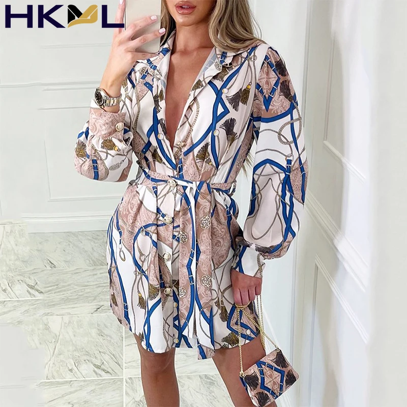 

Women Dress Lantern Long Sleeve Floral Print O Neck Boho Sexy Elegant Party Dress Summer Autumn