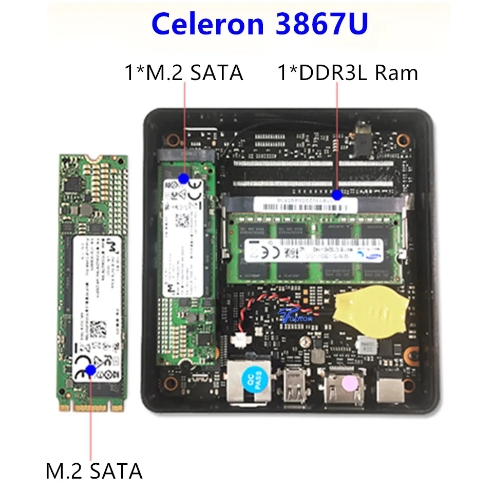 [8-го поколения Intel Core i5 8250U четырехъядерный 8 потоковый] Eglobal Nuc мини-ПК Windows 10 Pro DDR4/DDR3L AC Wifi 4K HTPC HDMI Mini DP