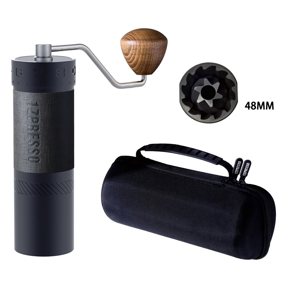 Molinillo de Caf&eacute; Manual 1zpresso J-MAX, 48mm, rebaba recubierta de Titanio dise&ntilde;ada para Espresso con un ajuste externo &uacute;nico-2