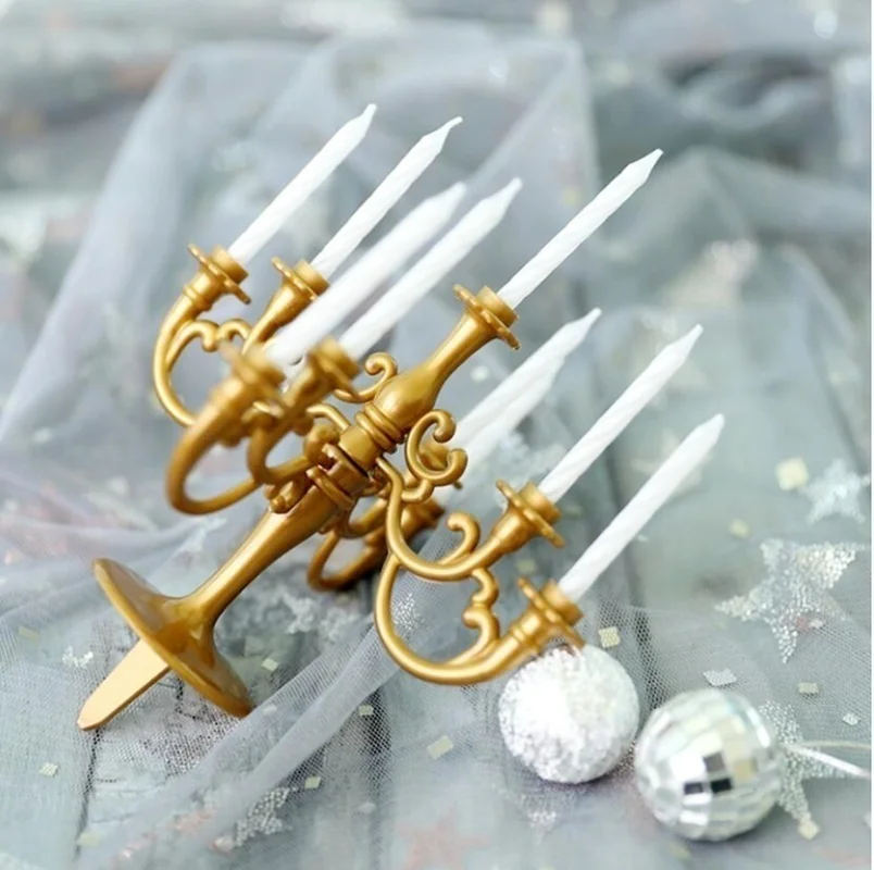 Новинка подсвечники и 1 комплект для торта на день рождения декоративные - купить