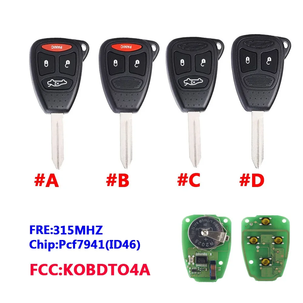 

Remote Car Key 315Mhz KOBDTO4A