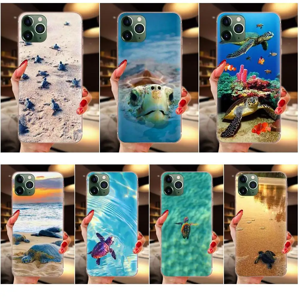 Прозрачный чехол из ТПУ для Samsung Galaxy Note 5 8 9 S3 S4 S5 S6 S7 S8 S9 S10 mini Edge Plus Lite морская