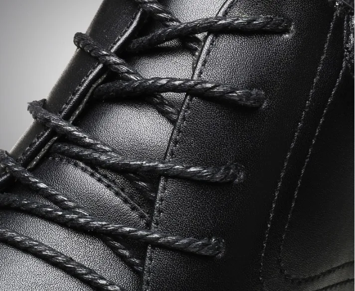 Мужские туфли на очень высоком каблуке черные шнуровке увеличивающие рост 15 см